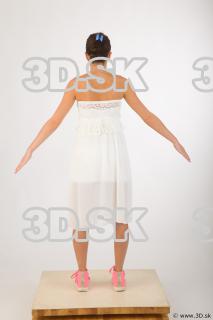 Whole body white dress pink shoes of Leah 0008